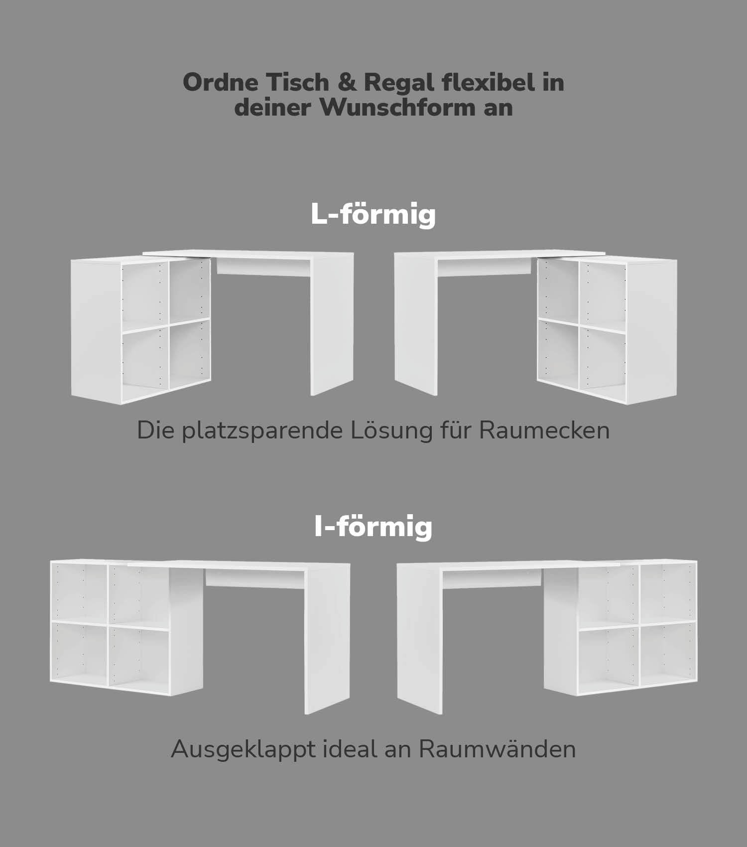 Schreibtisch Eckschreibtisch Computertisch Kinderschreibtisch PC Tisch