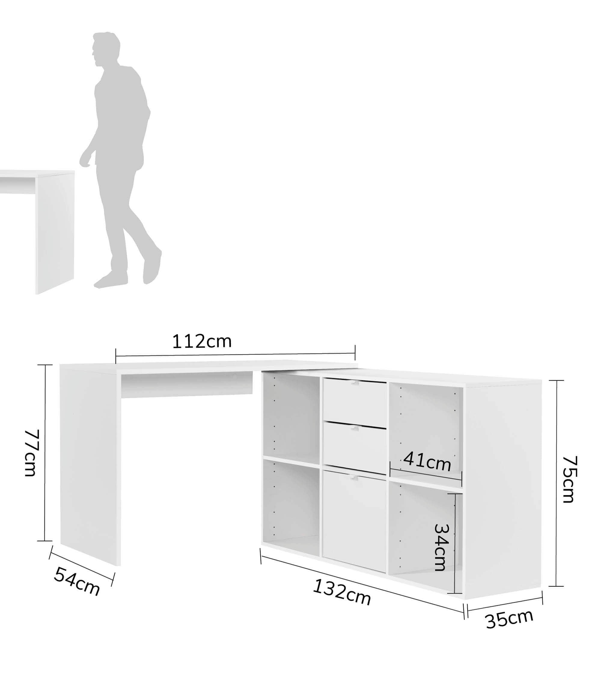 Schreibtisch Eckschreibtisch Computertisch Kinderschreibtisch PC Tisch