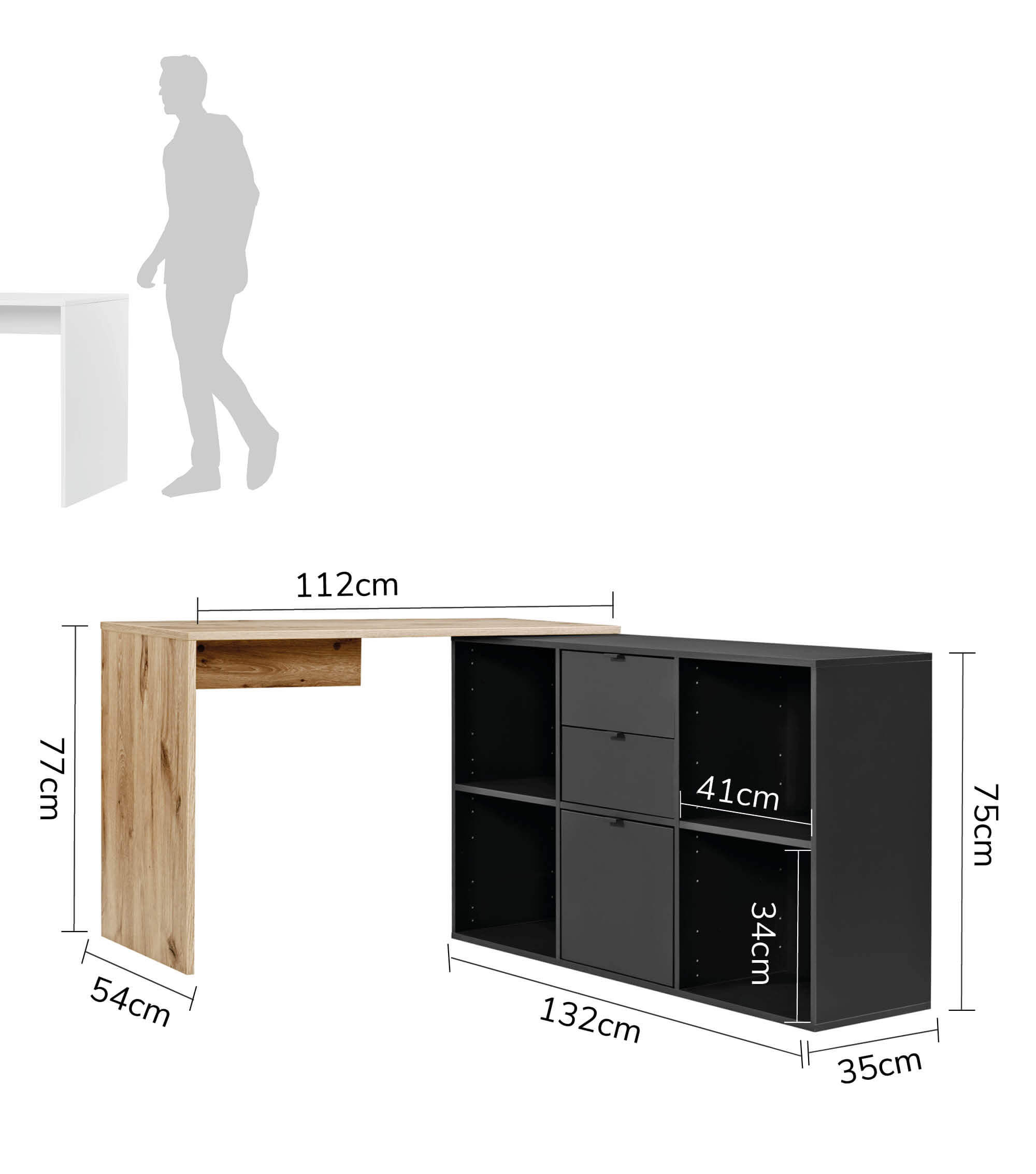 Schreibtisch Eckschreibtisch Computertisch Kinderschreibtisch PC Tisch