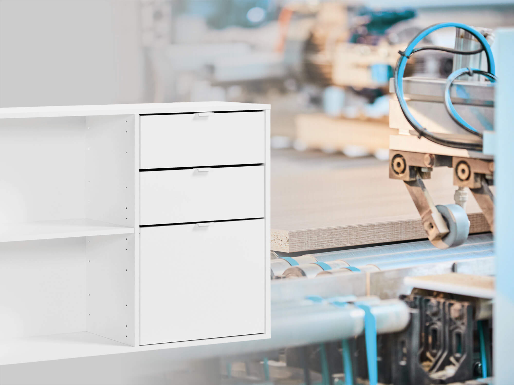 Eckschreibtisch Weiß Made in Germany