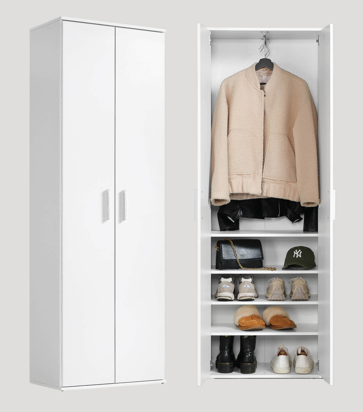 Garderobenschrank Schuhschrank Allzweckschrank Flurschrank Kleiderschrank Flur Möbel
