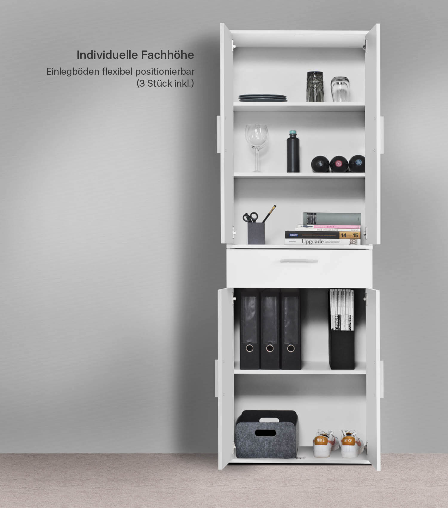 Mehrzweckschrank Set Schrankwand Büroschränke Mehrzweckschränke Kommode