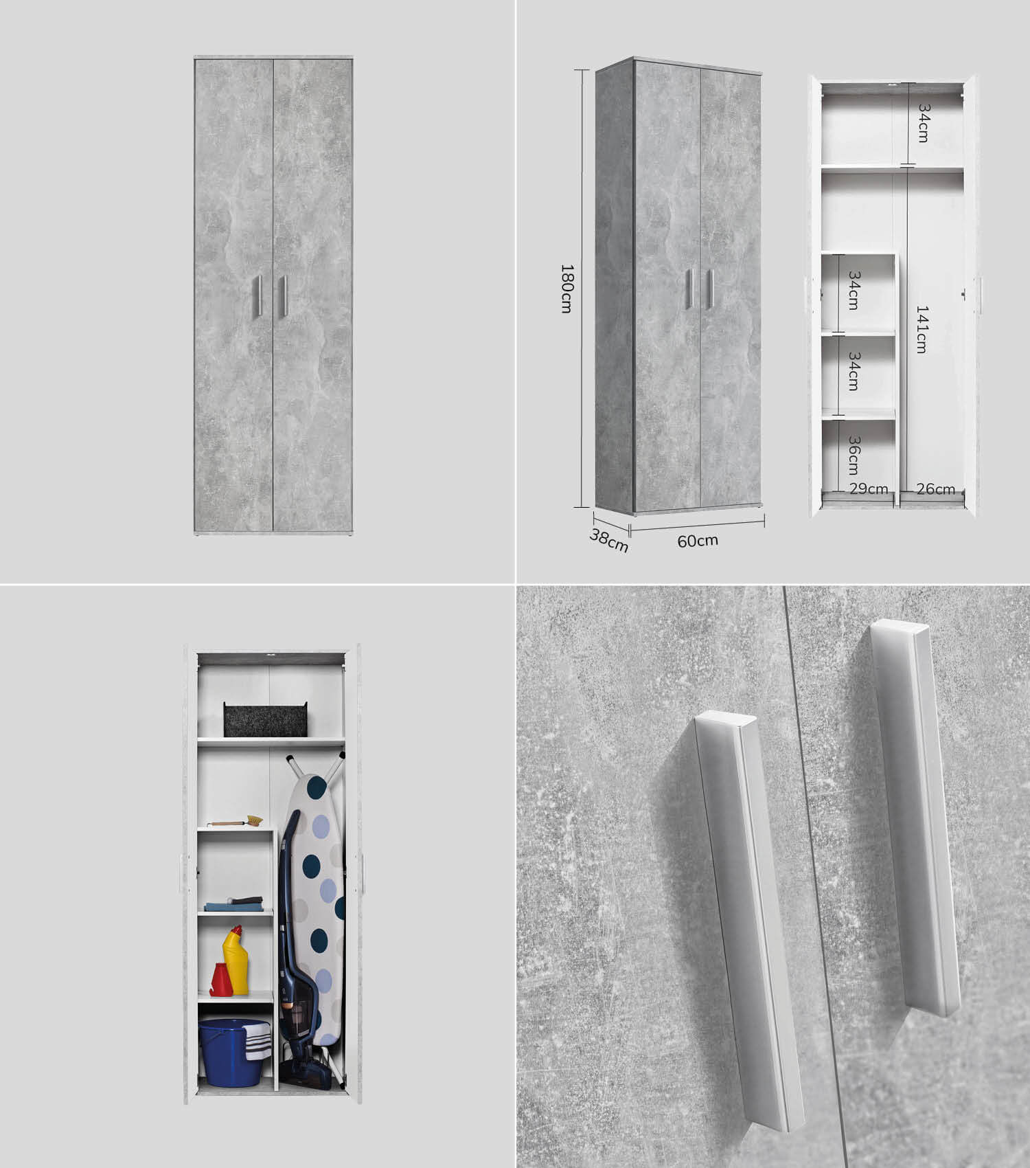 Mehrzweckschrank Set Schrankwand Büroschränke Mehrzweckschränke Kommode