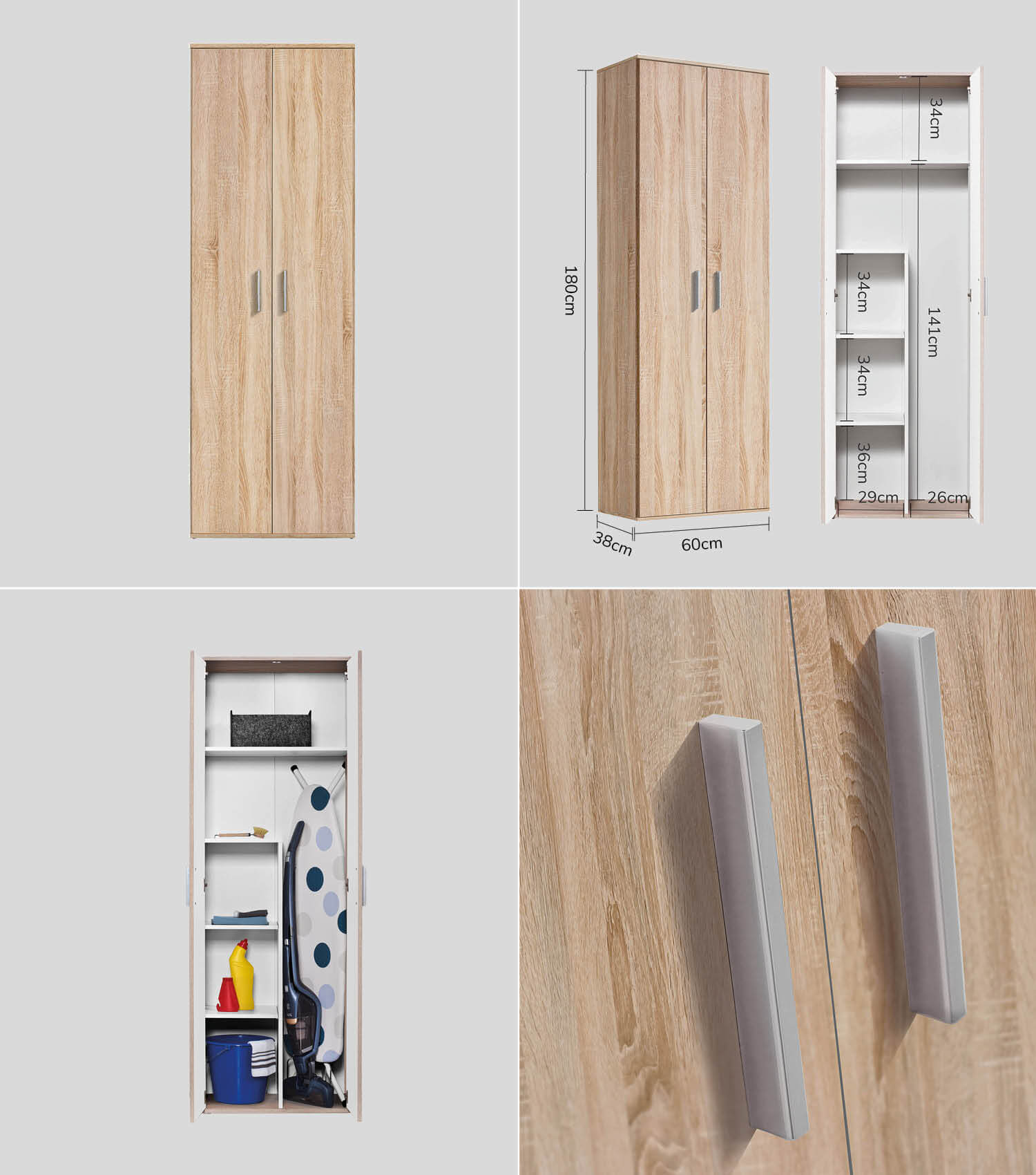 Mehrzweckschrank Set Schrankwand Büroschränke Mehrzweckschränke Kommode