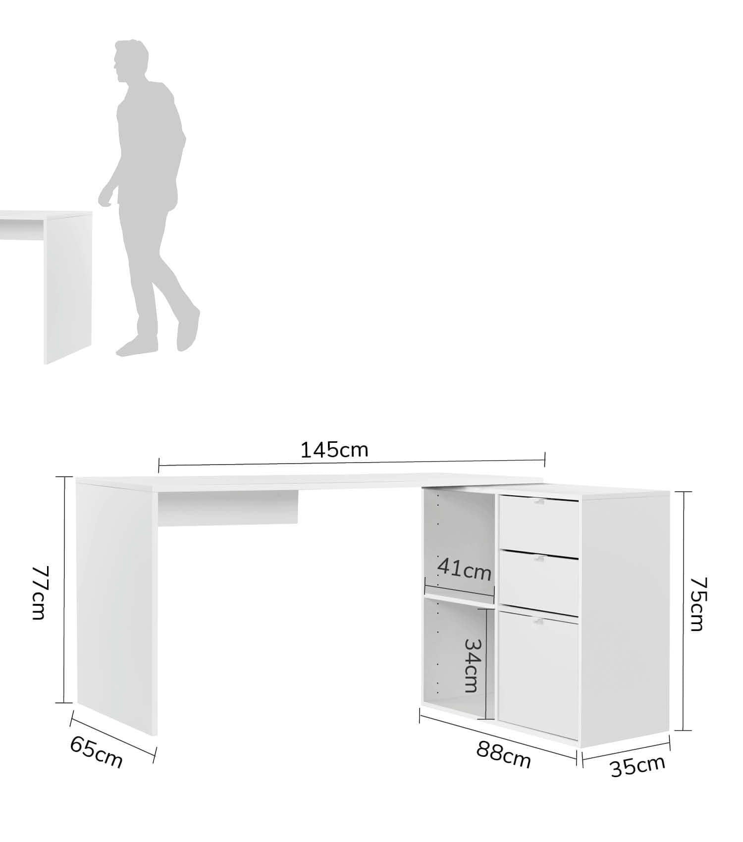 Schreibtisch Eckschreibtisch Computertisch Kinderschreibtisch PC Tisch