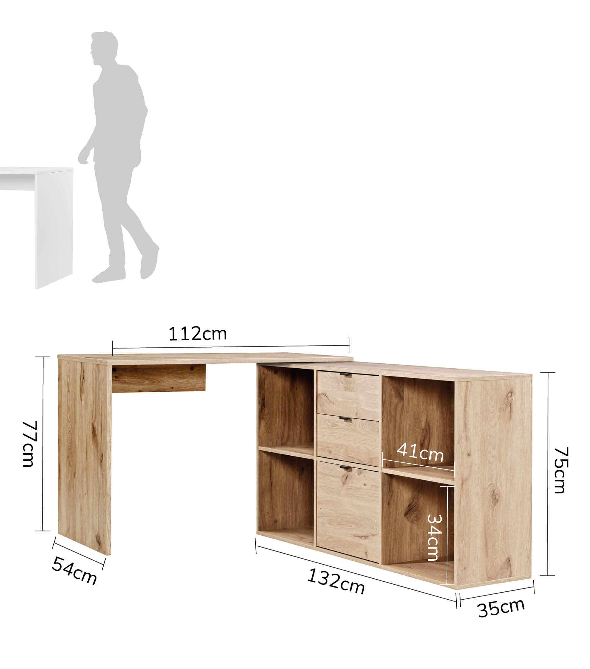 Schreibtisch Eckschreibtisch Computertisch Kinderschreibtisch PC Tisch
