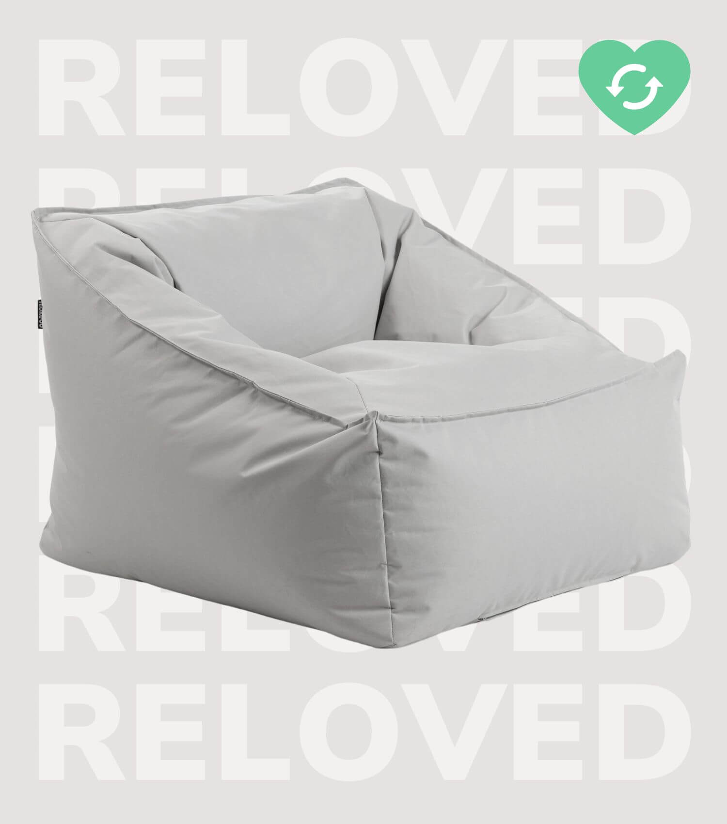 Sitzsack Bodenkissen Relaxliege Bean Bag Liege Sitzbag Sitzkissen#sku_BB8Brava-003grau_C