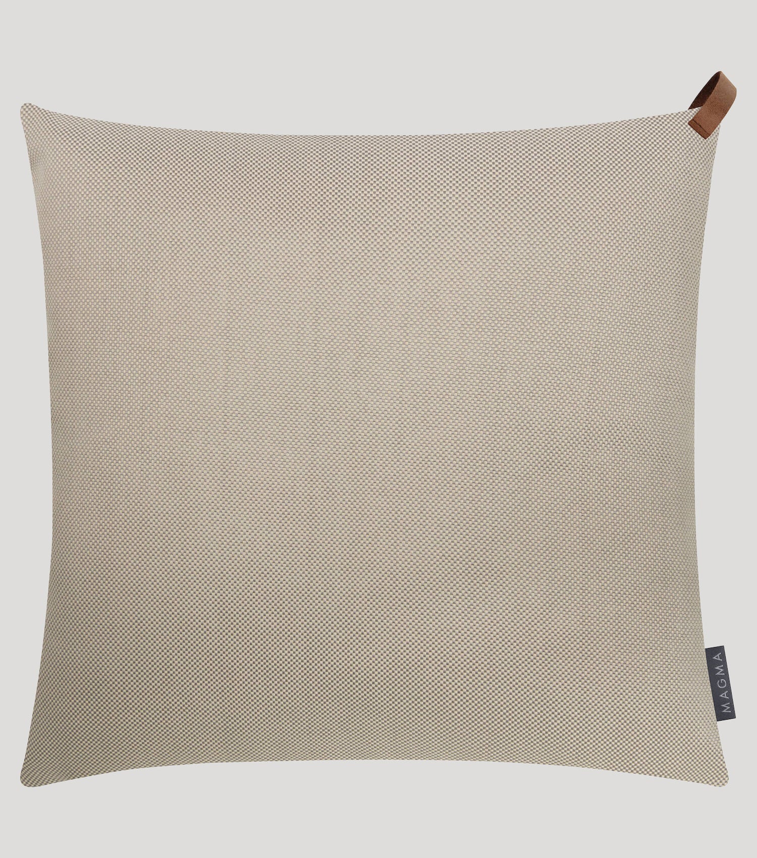 Outdoor Kissenbezug ‘Das Sonnenplätzchen’ mit Lederschlaufe 50x50 #sku_PI5Korfu-069taupe