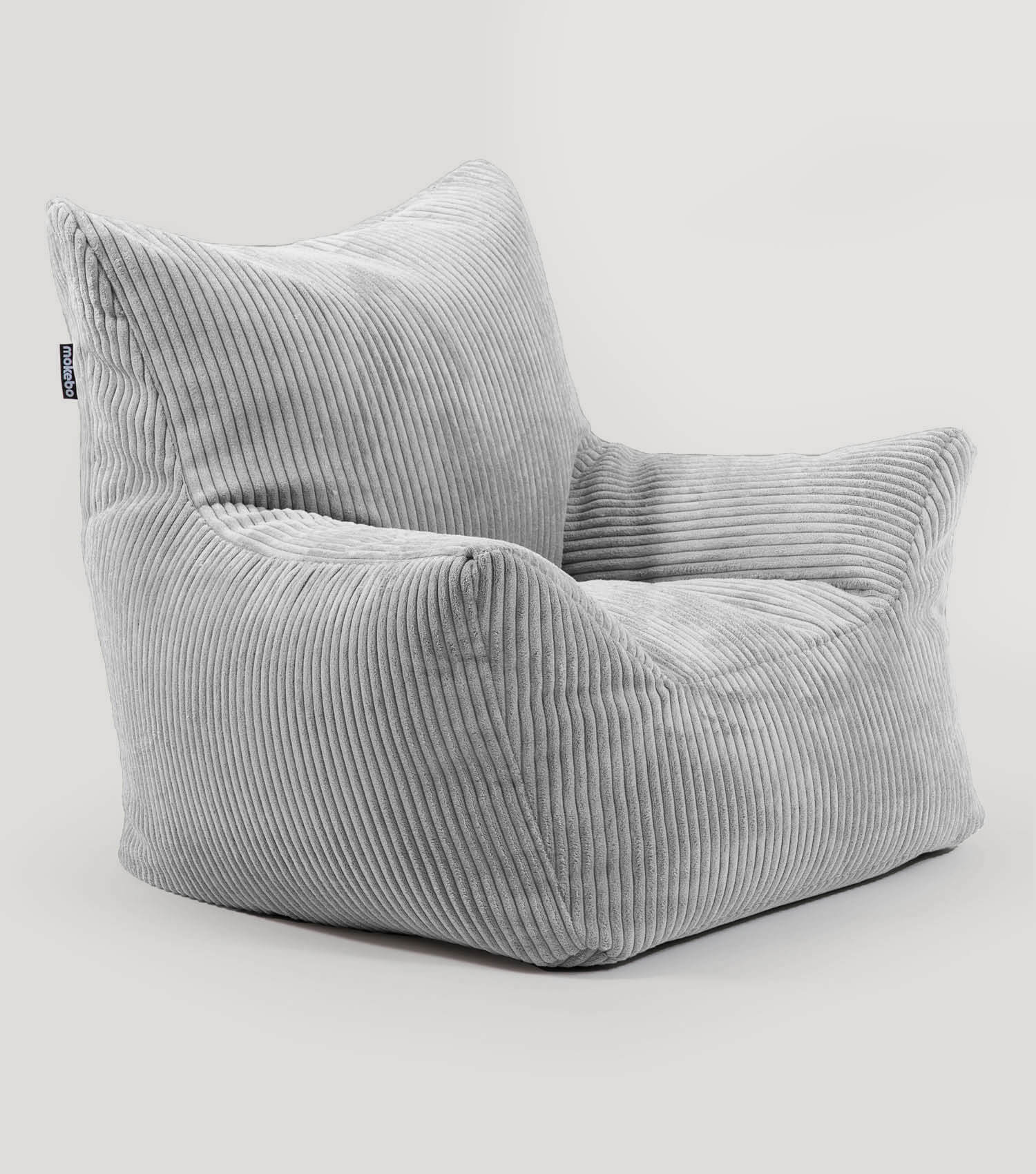 Kinder Sitzack Cord Kindersessel Lesesessel Bodenkissen Kindersitzsack#sku_BB6Poso-003grau