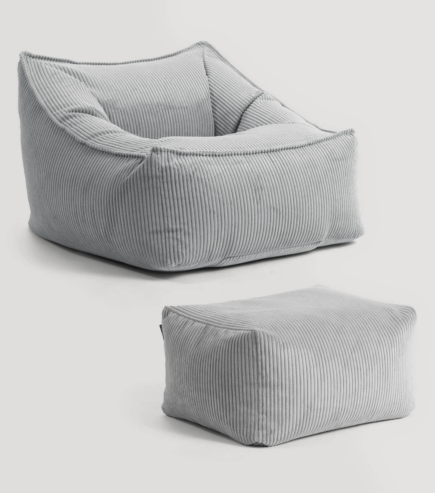 Cord Sessel Lesesessel XXL Sitzsack Sitzsack Cord Bean Bag Armlehnen#sku_BB8.2Poso-003gra