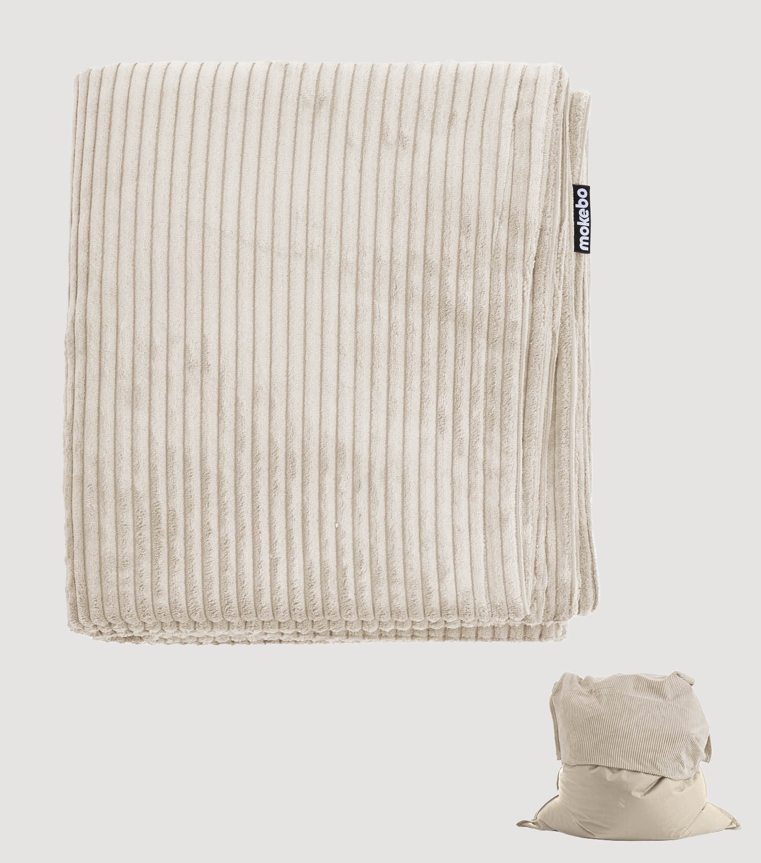 Cord Bezug Sitzsackcover Sitzsack Hülle Bean Bag Cover Sitzkissen#sku_CV1_BB5.2Poso-080nat