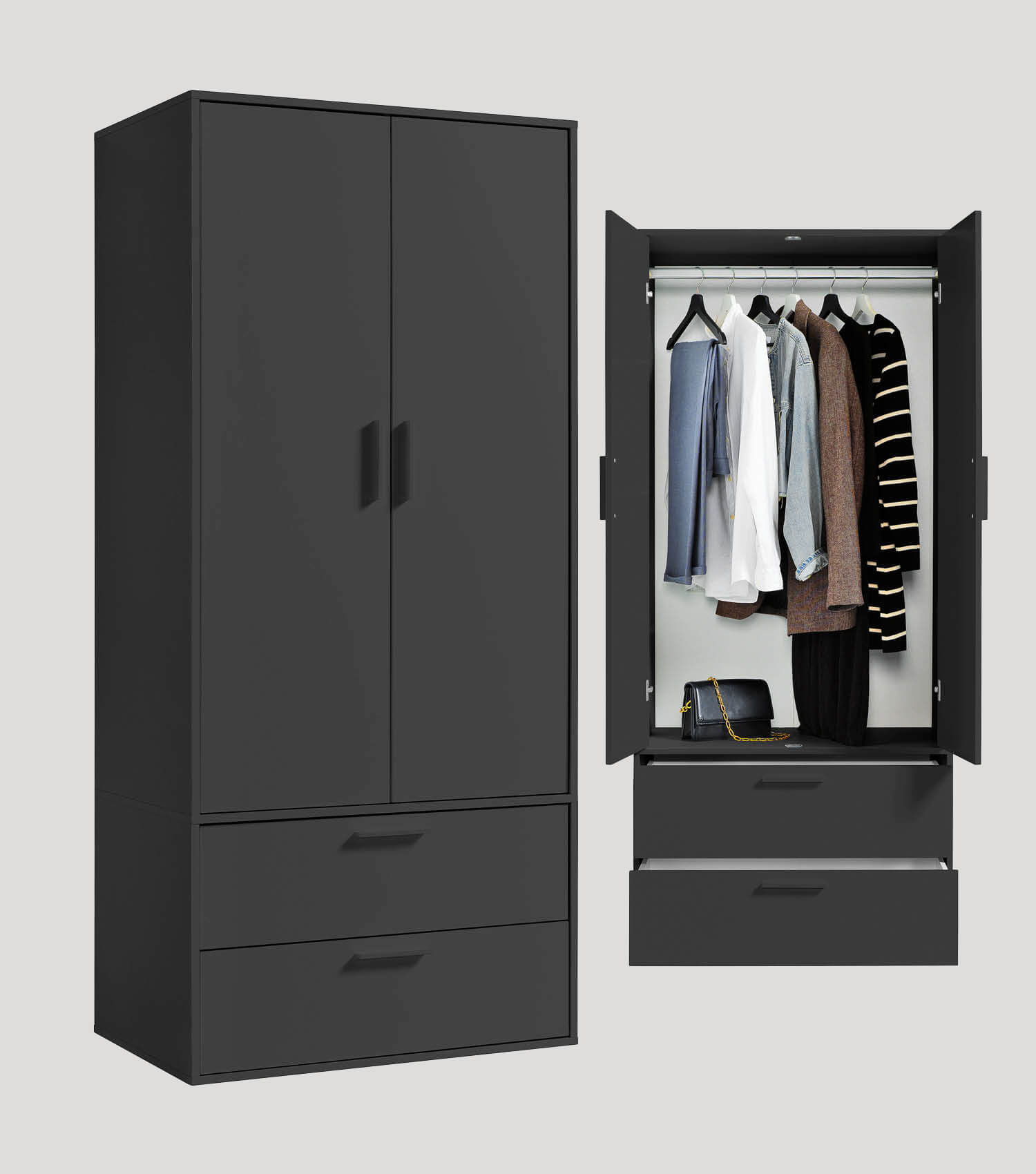 Kleiderschrank Kinderkleiderschrank Garderobenschrank Schlafzimmerschrank#sku_KS2.1-ant