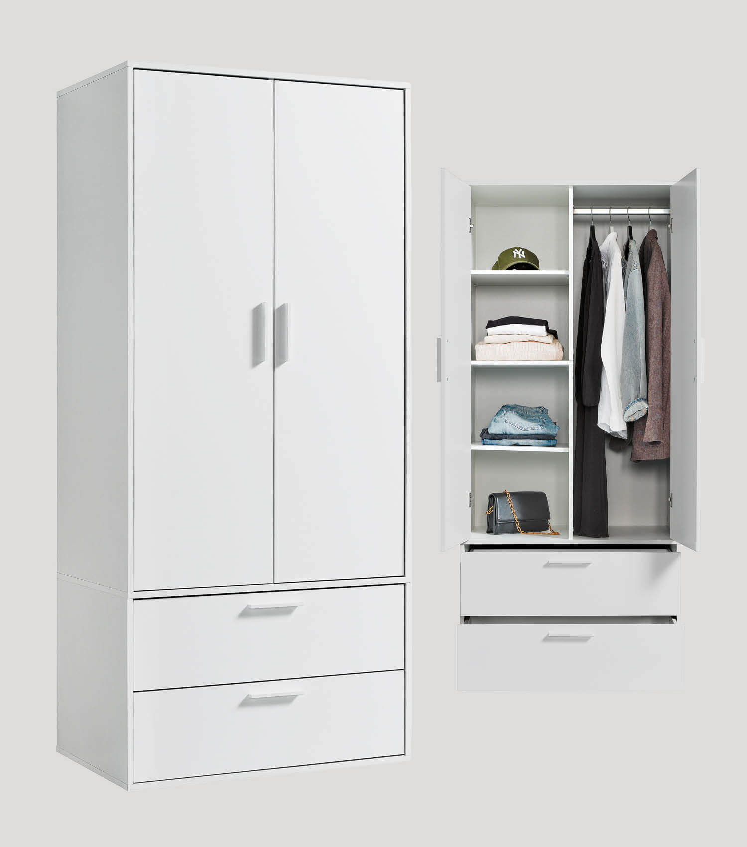 Kleiderschrank Kinderkleiderschrank Garderobenschrank Schlafzimmerschrank#sku_KS2.3-alpw