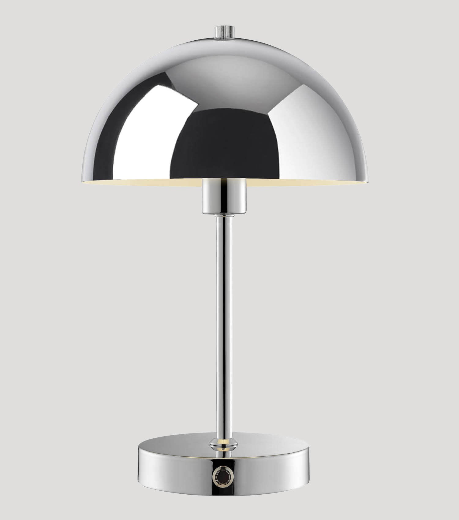 Tischlampe kabellos Akku Tischleuchte dimmbar aufladbar Nachttischlampe#sku_LP4trB_USBC_chrom