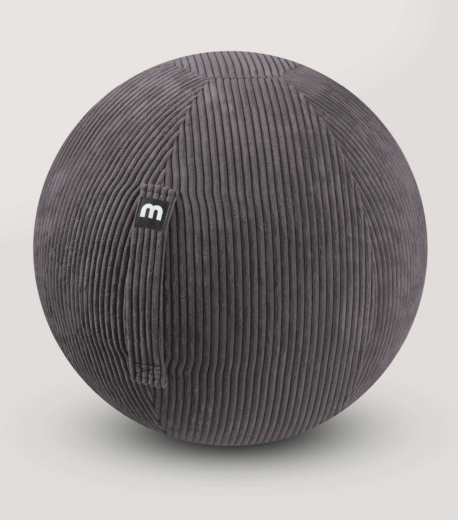 Stoff Sitzball ergonomisch 'Der Sportliche' Gymnastikball & Hocker Grau#sku_SBL1_Poso-007ant