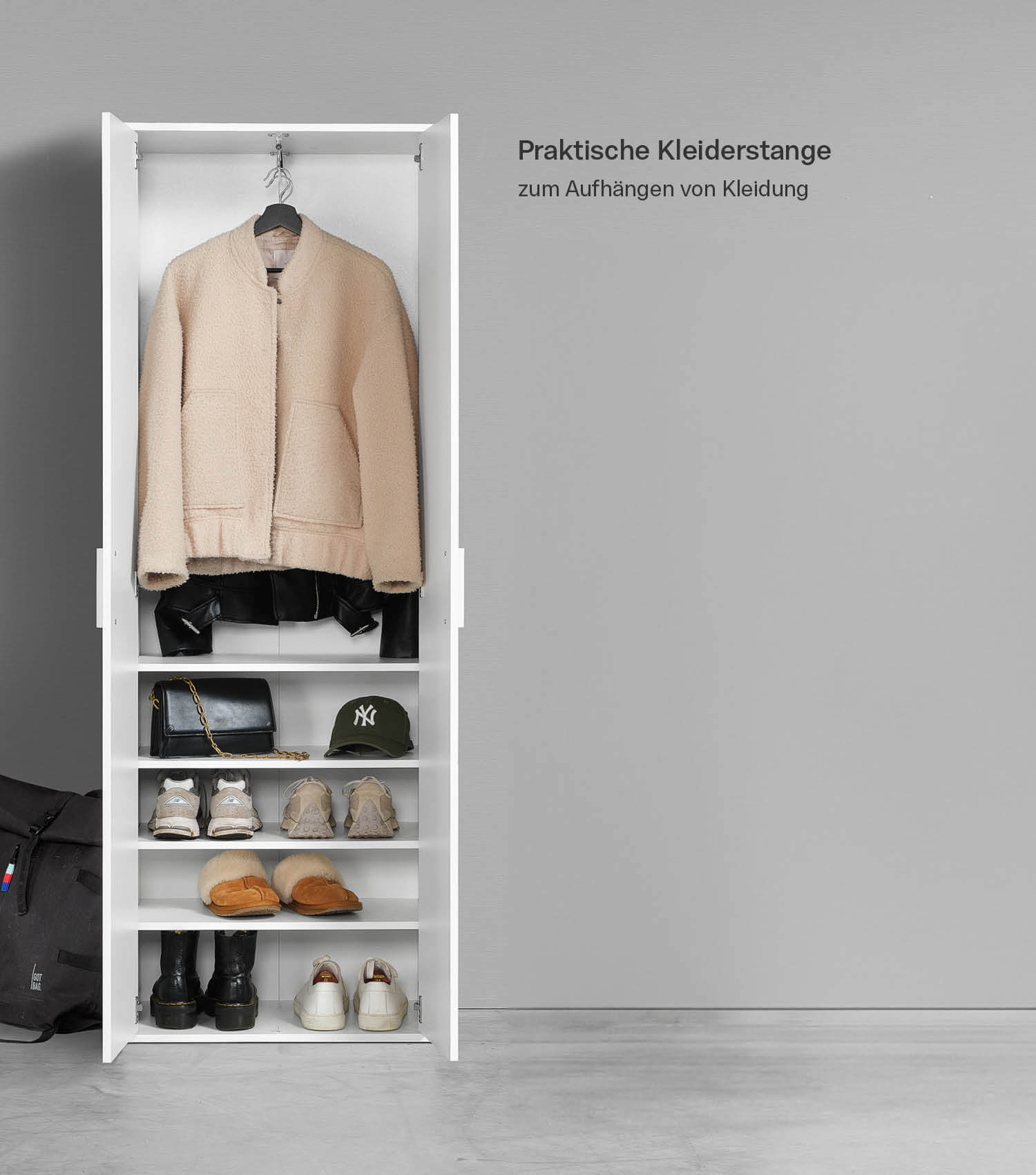 Garderobenschrank Schuhschrank Allzweckschrank Flurschrank Kleiderschrank Flur Möbel