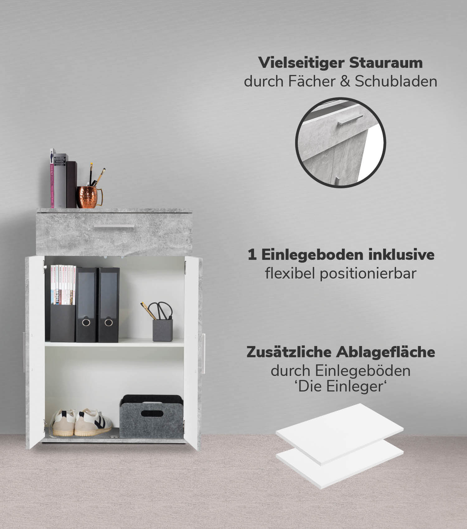 Mehrzweckschrank Set Schrankwand Büroschränke Mehrzweckschränke Kommode