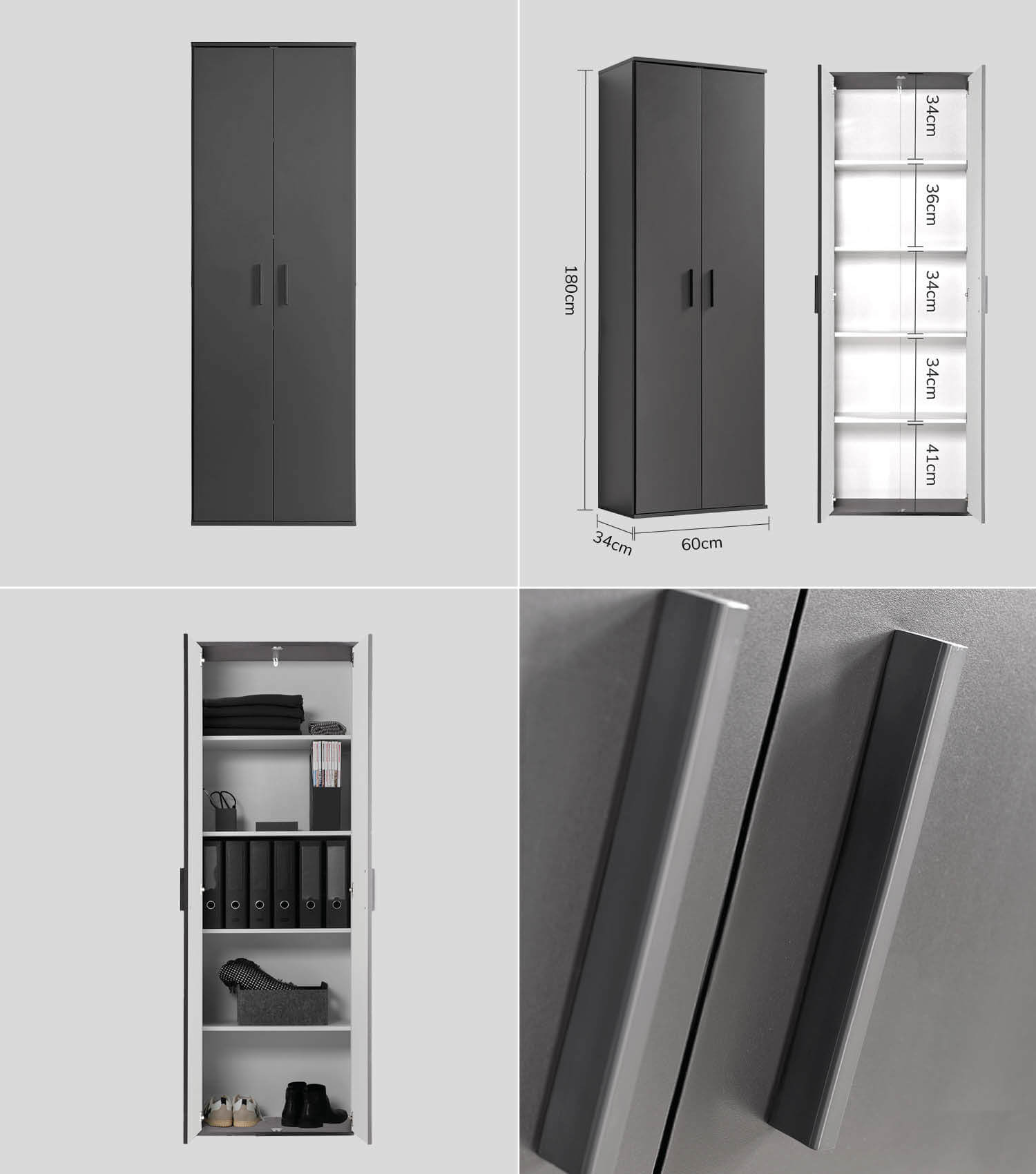 Mehrzweckschrank Set Schrankwand Büroschränke Mehrzweckschränke Kommode