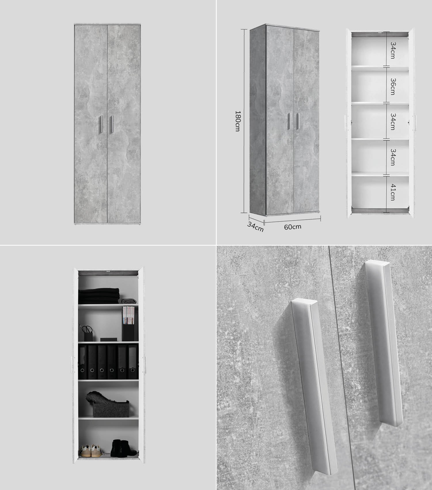 Mehrzweckschrank Set Schrankwand Büroschränke Mehrzweckschränke Kommode