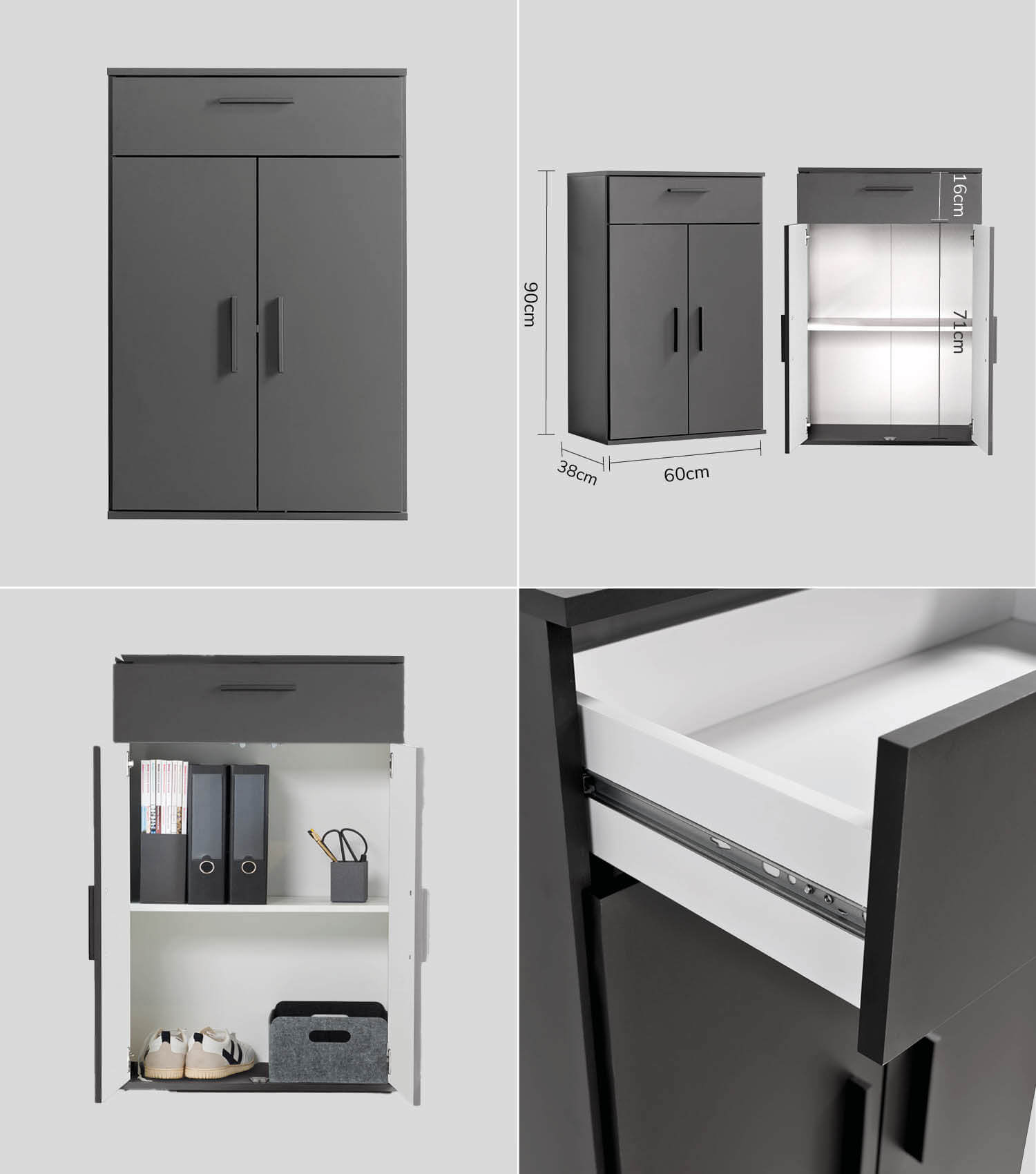 Mehrzweckschrank Set Schrankwand Büroschränke Mehrzweckschränke Kommode