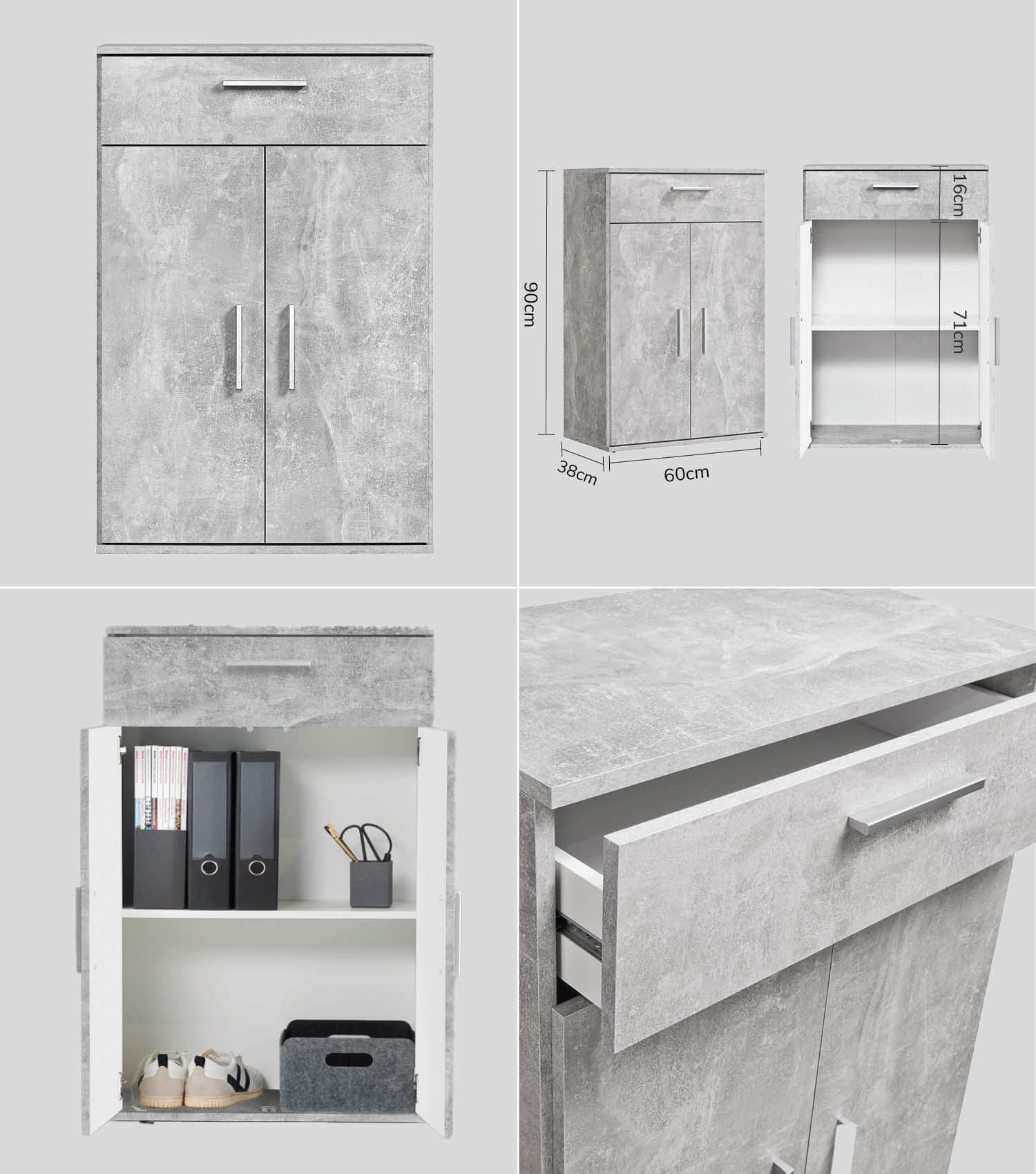 Mehrzweckschrank Set Schrankwand Büroschränke Mehrzweckschränke Kommode